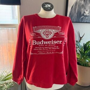 Budweiser beer crewneck sweater